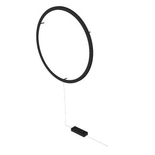FRAMED CIRCLE WALL 
available in SKETCHUP  www.jaccomaris.com  #framedbyjaccomaris #extraordinarylighting #dutchdesign #handmade #walllamp #sketchup #designing #designdetails